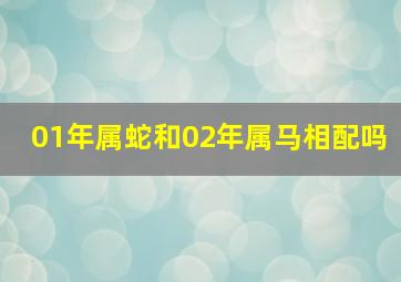 01年属蛇和02年属马相配吗