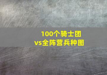 100个骑士团vs全阵营兵种图