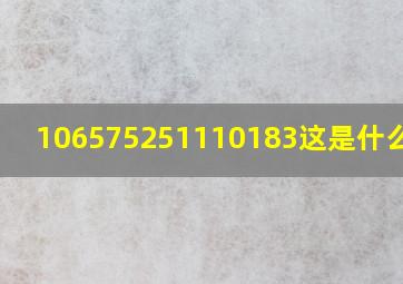 106575251110183这是什么电话