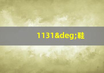 1131°鞋