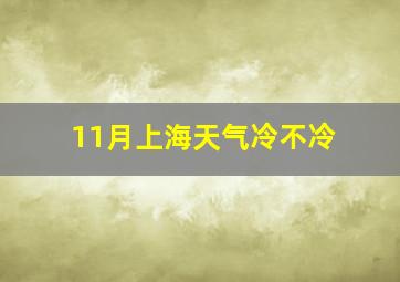 11月上海天气冷不冷