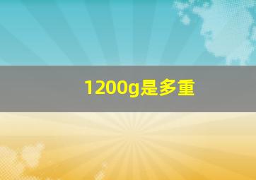 1200g是多重