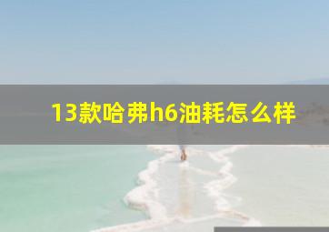 13款哈弗h6油耗怎么样