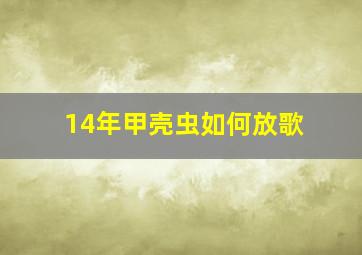 14年甲壳虫如何放歌