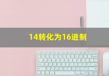 14转化为16进制