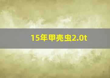 15年甲壳虫2.0t