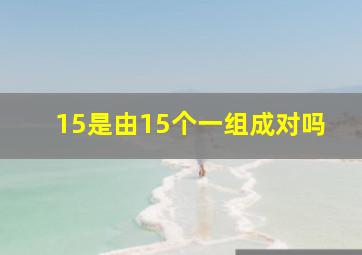 15是由15个一组成对吗