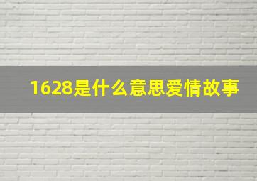 1628是什么意思爱情故事