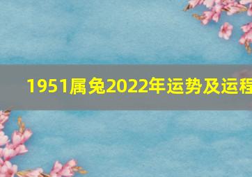 1951属兔2022年运势及运程