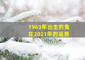 1963年出生的兔在2021年的运势