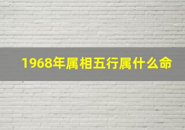 1968年属相五行属什么命