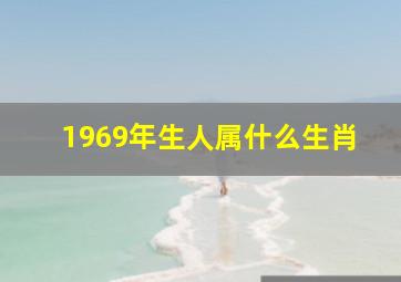 1969年生人属什么生肖