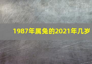 1987年属兔的2021年几岁