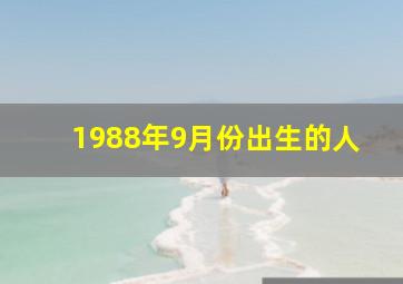 1988年9月份出生的人