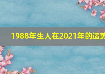 1988年生人在2021年的运势