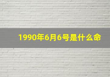 1990年6月6号是什么命