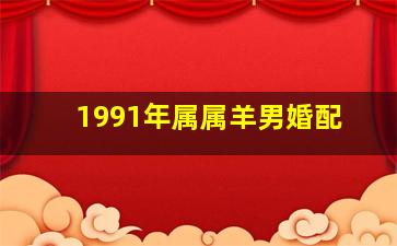 1991年属属羊男婚配