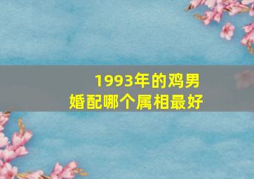 1993年的鸡男婚配哪个属相最好