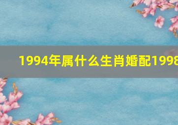 1994年属什么生肖婚配1998