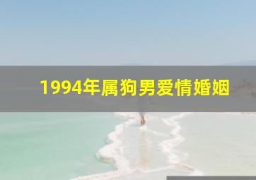 1994年属狗男爱情婚姻