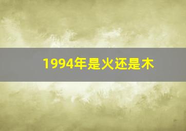 1994年是火还是木