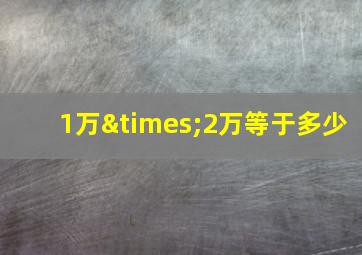 1万×2万等于多少