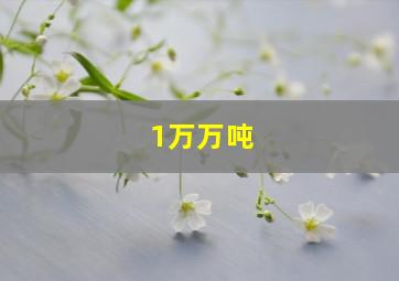 1万万吨