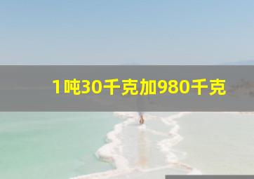 1吨30千克加980千克