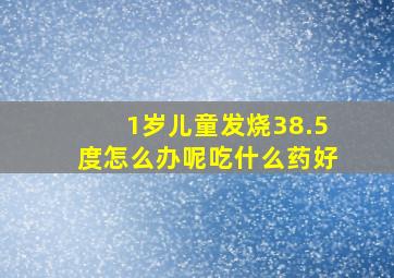 1岁儿童发烧38.5度怎么办呢吃什么药好