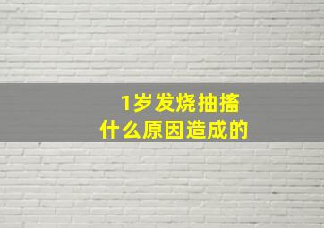 1岁发烧抽搐什么原因造成的