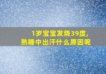 1岁宝宝发烧39度,熟睡中出汗什么原因呢