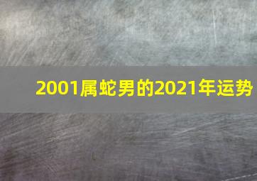 2001属蛇男的2021年运势