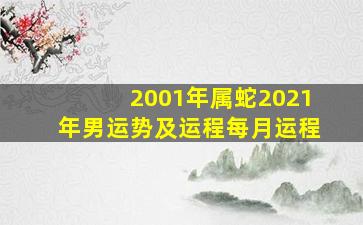 2001年属蛇2021年男运势及运程每月运程