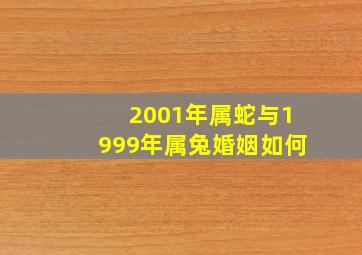 2001年属蛇与1999年属兔婚姻如何