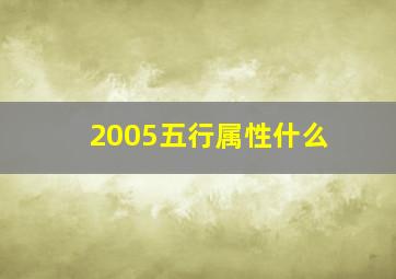 2005五行属性什么