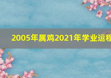 2005年属鸡2021年学业运程