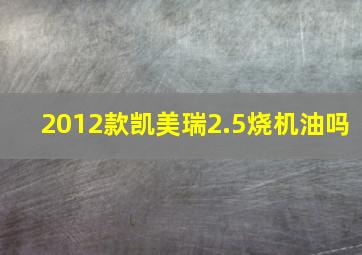 2012款凯美瑞2.5烧机油吗