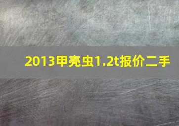 2013甲壳虫1.2t报价二手