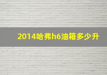 2014哈弗h6油箱多少升