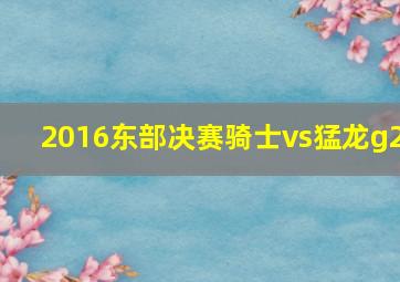 2016东部决赛骑士vs猛龙g2