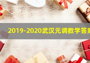 2019-2020武汉元调数学答案