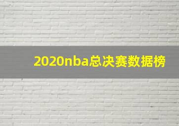 2020nba总决赛数据榜