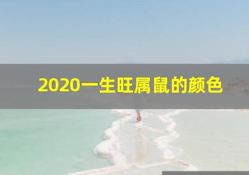 2020一生旺属鼠的颜色