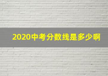 2020中考分数线是多少啊