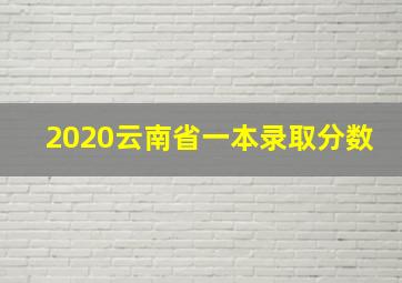 2020云南省一本录取分数