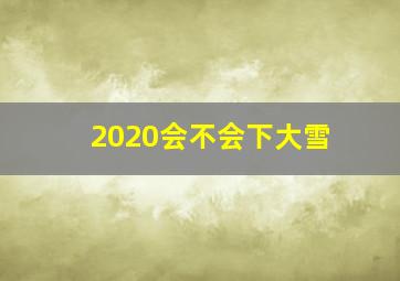 2020会不会下大雪