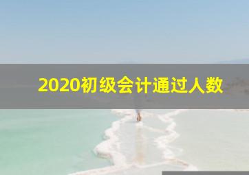 2020初级会计通过人数