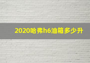 2020哈弗h6油箱多少升