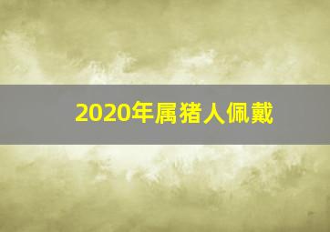 2020年属猪人佩戴