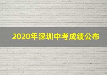 2020年深圳中考成绩公布